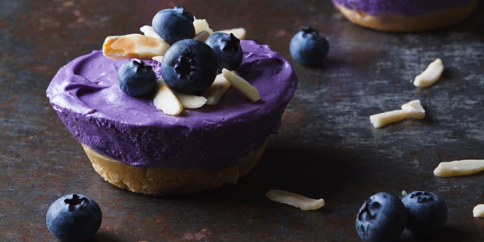 Mini Blueberry Cheesecakes