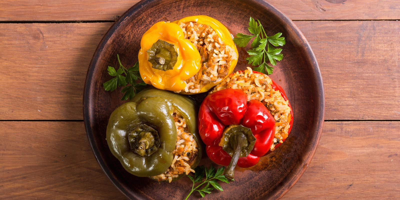 Black Bean Stuffed Capsicums