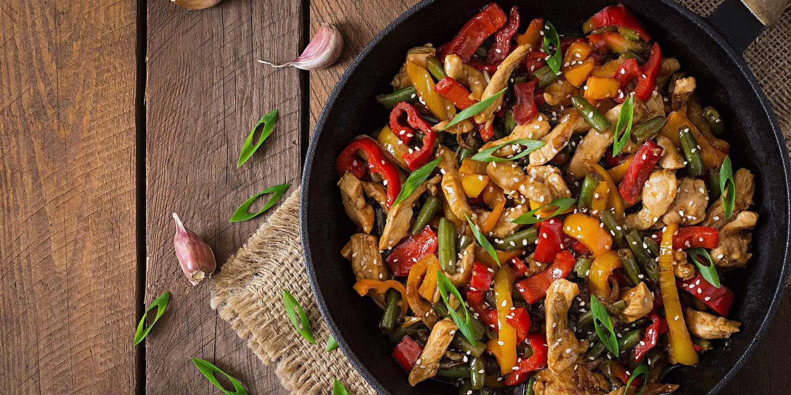 Lemon and Garlic Chicken Stir Fry