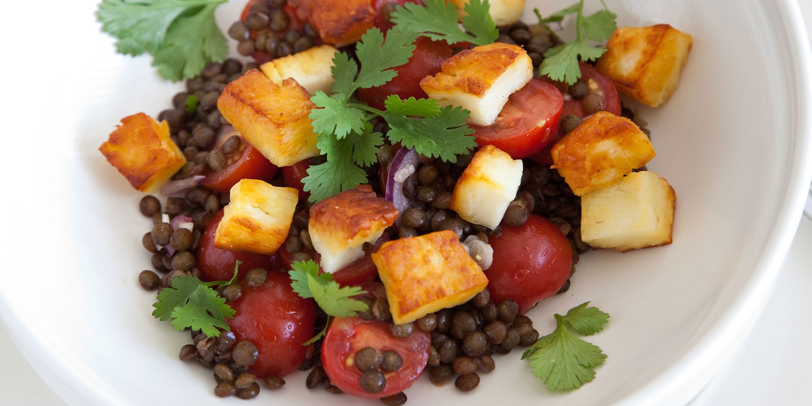 Lentil and Haloumi Tabouli